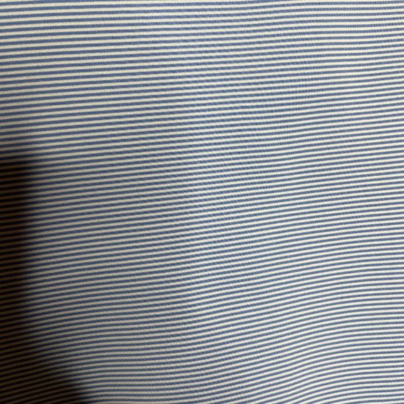 Men's Peter Millar Summer Comfort Short Sleeve Blue Striped Golf Polo Medium - Picture 7 of 8